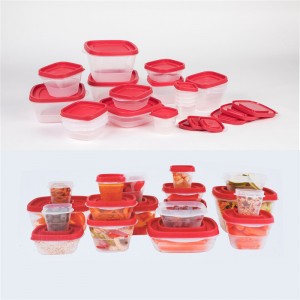 42 броя червен лесен комплект капачки за съхранение на храни
