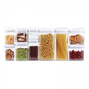 10-частичен херметичен контейнер за съхранение на храна, комплект с множество размери Кухненска употреба